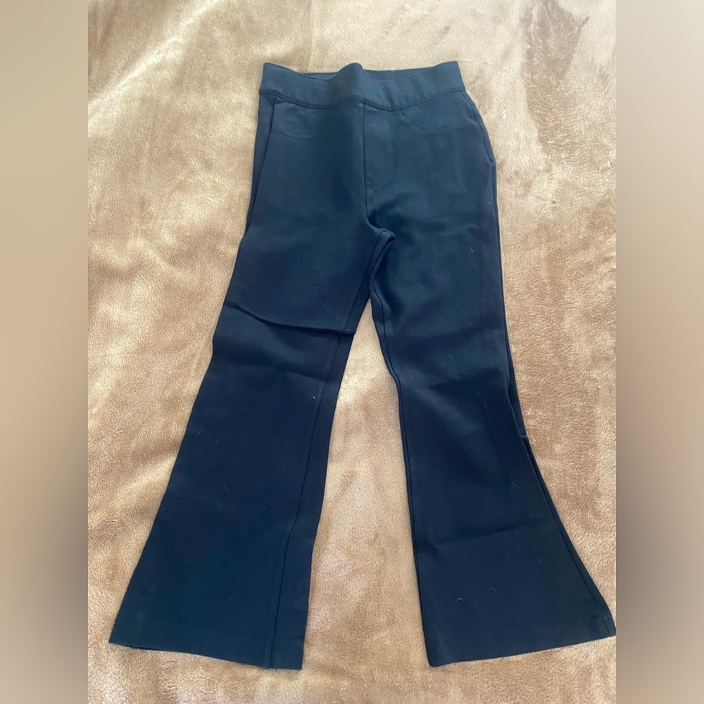 SPANX black flare cropped pant